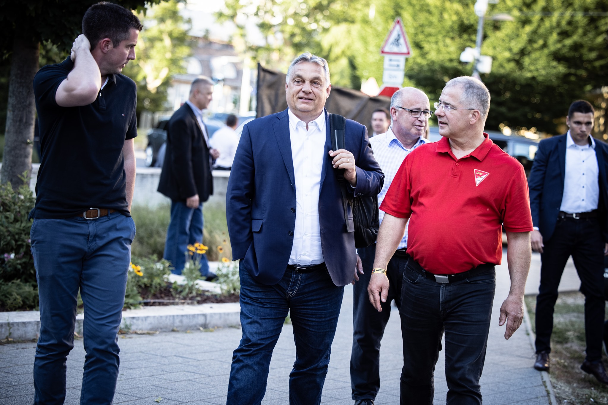 Orbán zu Fuß