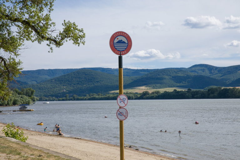 Plage du Danube en Hongrie