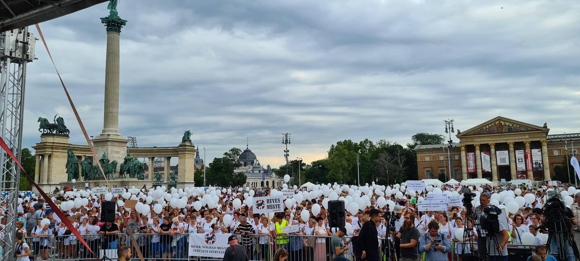 Protesta sanitaria in Ungheria