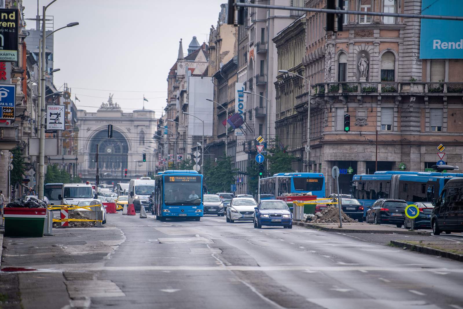 The reconstruction of Blaha Lujza Square started