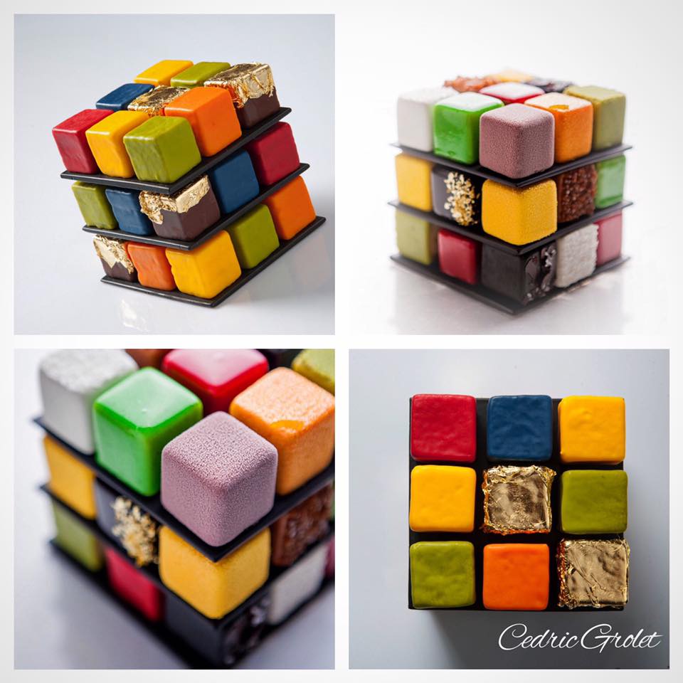 Rubik's Cube cake