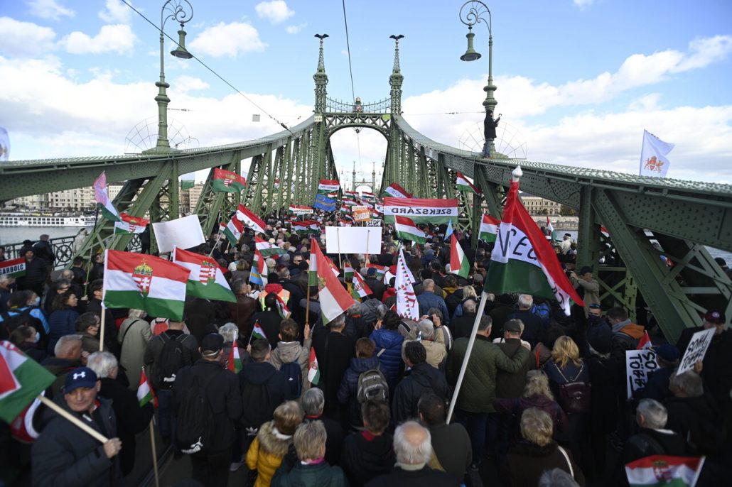 1956 مسيرة الحرية لإحياء ذكرى الثورة المجرية