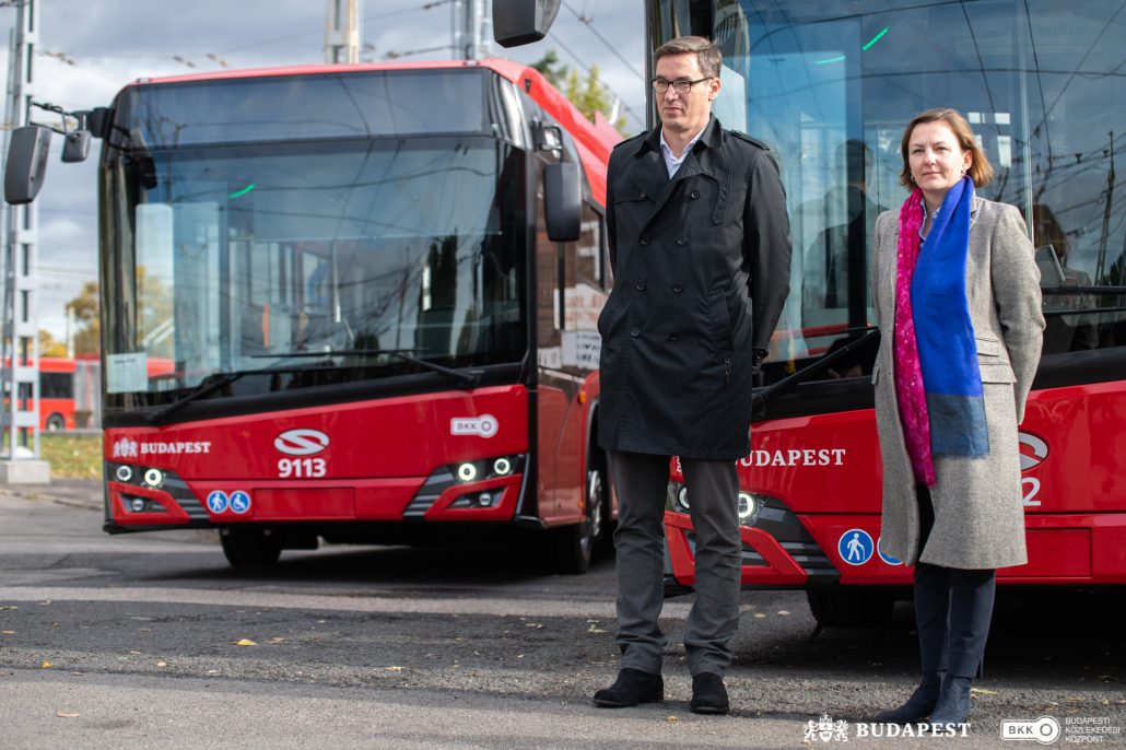 Budapest trolley bus