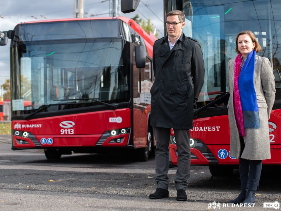 Budapest trolley bus