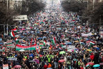 Martie protest la Budapesta