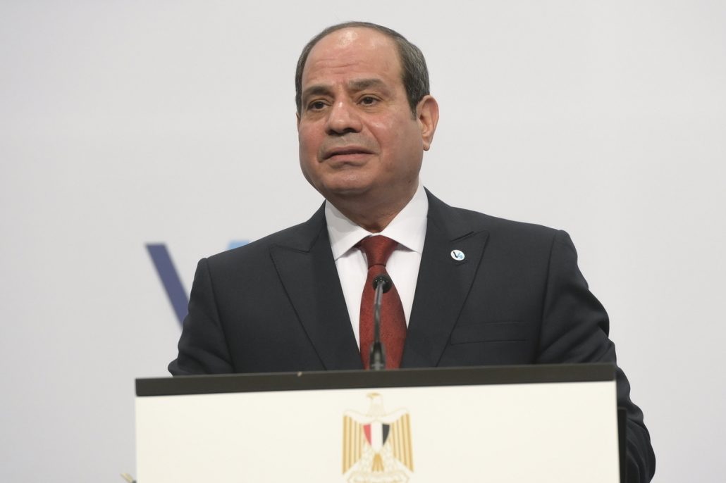 Il presidente dell'Egitto Abdel Fattah el-Sisi