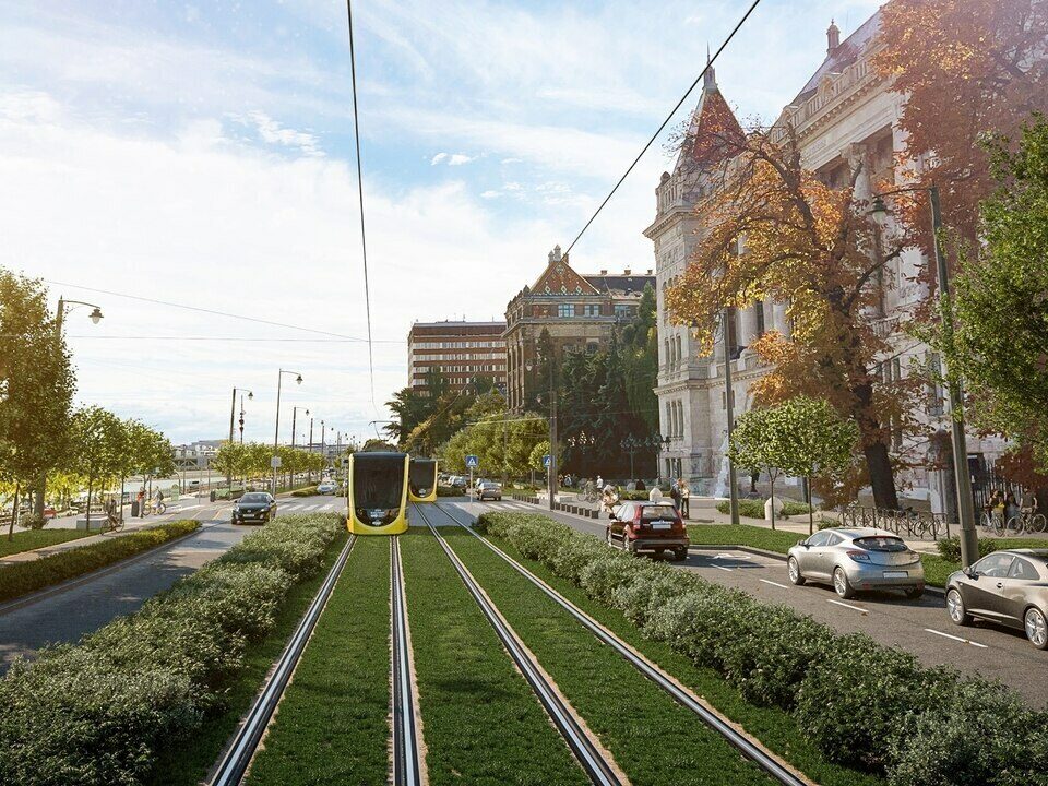 interweaving tram network in Buda-traffic-development