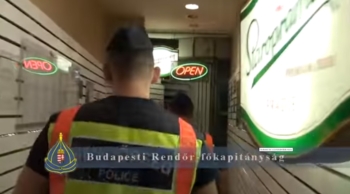policejní budapešťská noc