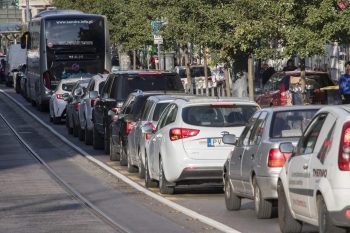 ازدحام المرور في بودابست المجر