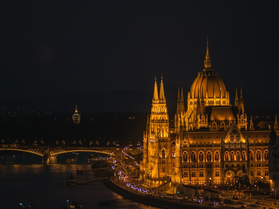 Budapest Vista Parlamento Parlamento Danubio 1