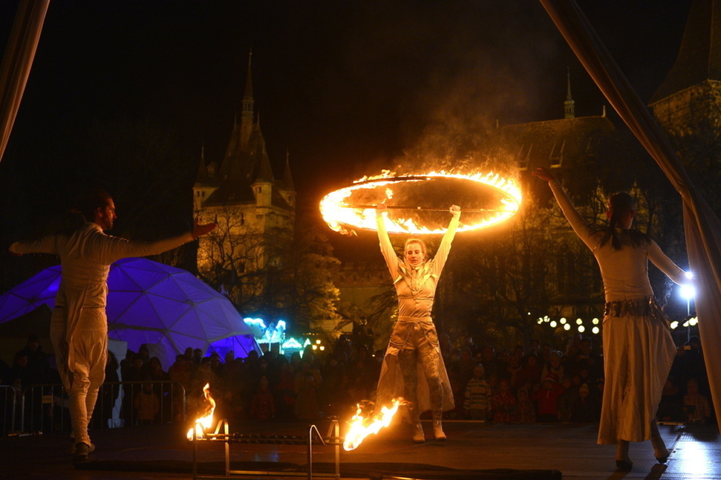 Fire Dancer Show in Budapest