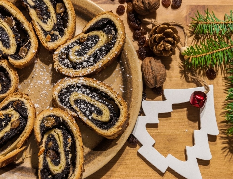 Hungarian Christmas Superfoods - Poppy seed bejgli