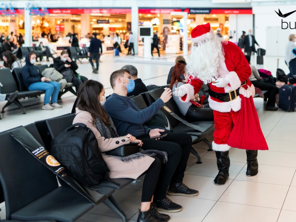 Hungary Santa airport Ferihegy Budapest