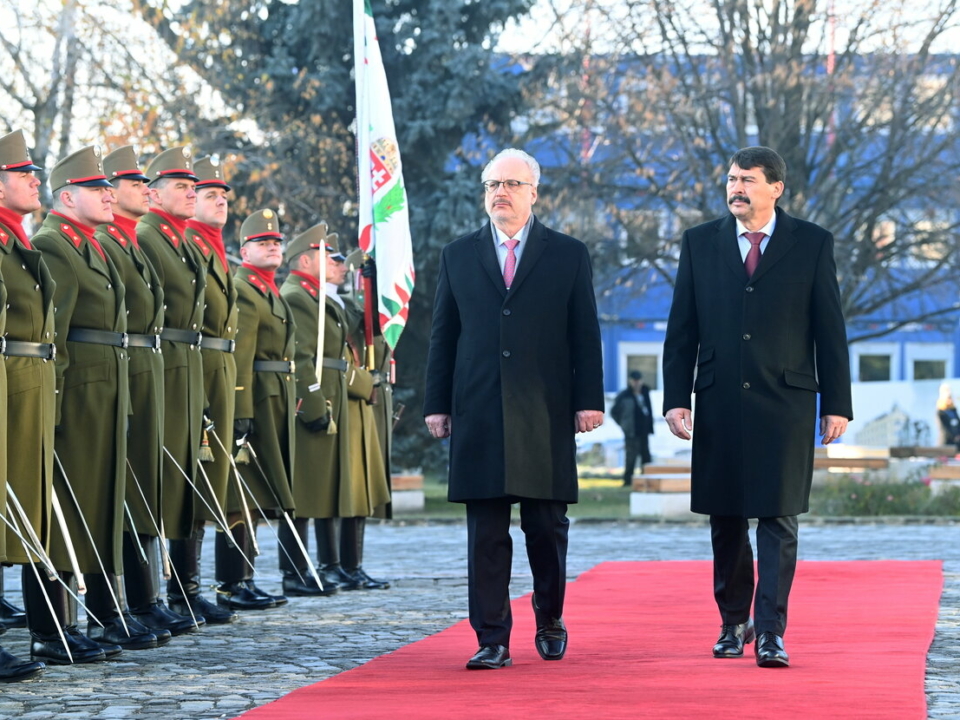 Präsident-Ader-Lettland-Soldaten