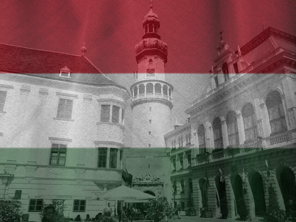 Sopron-ungarische Flagge