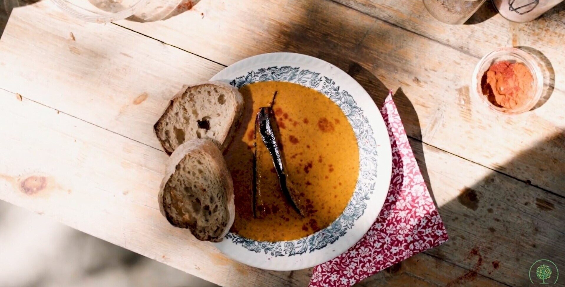 Vegan fish soup-food