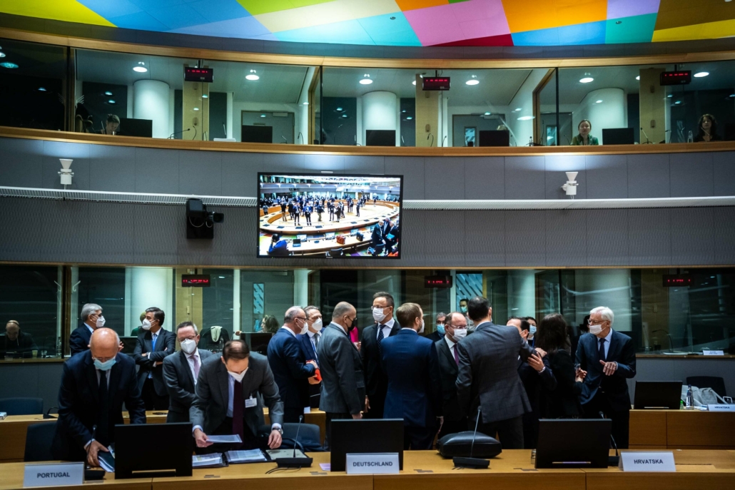 اجتماع الأجانب في الاتحاد الأوروبي في بروكسل