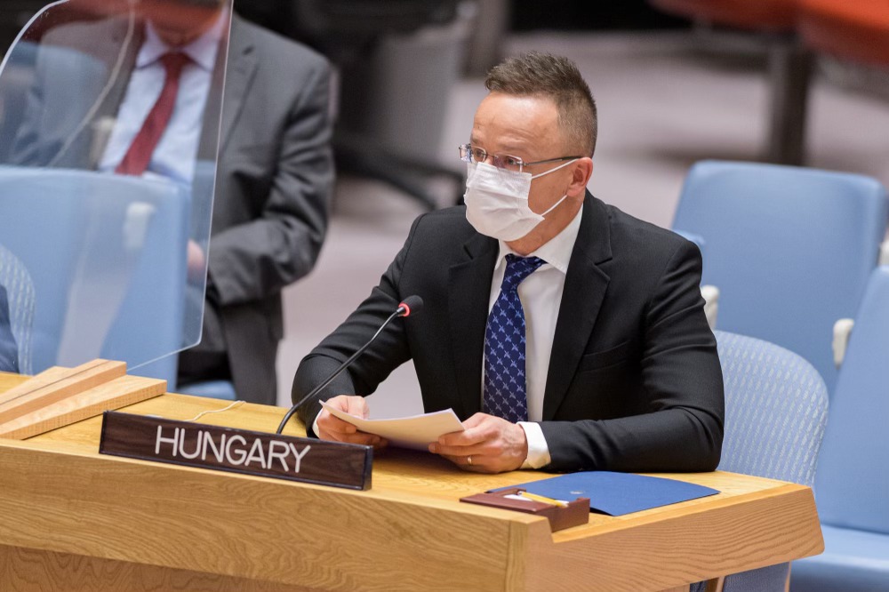 Hungarian FM Péter Szijjártó