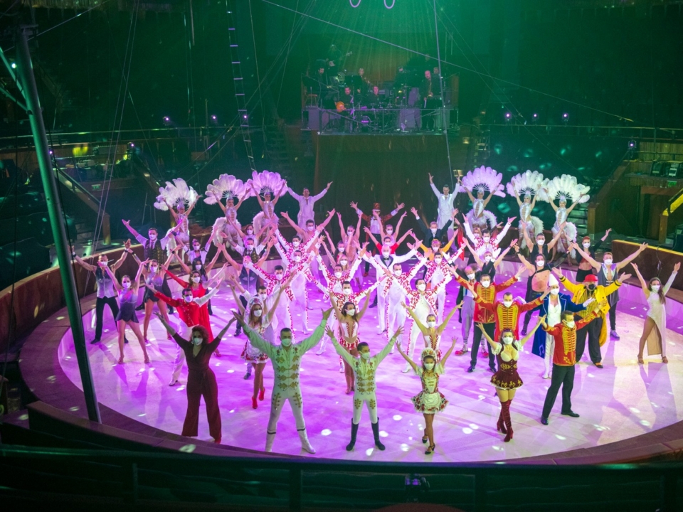 Hungary circus performers