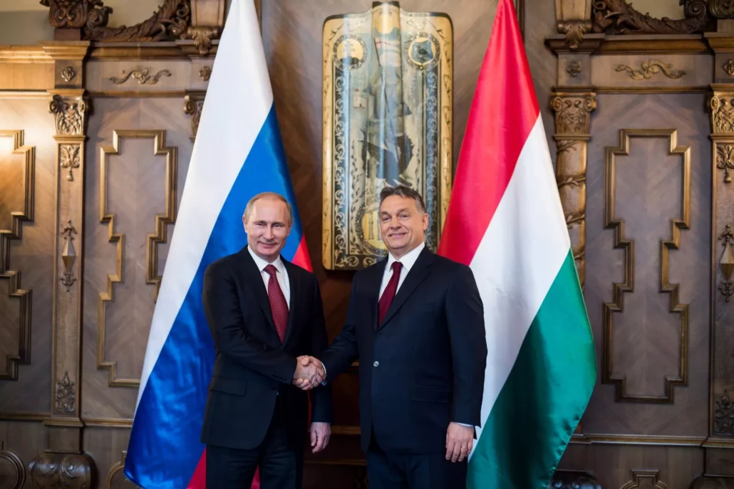 Putin, el presidente ruso, Viktor Orbán.
