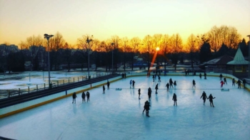 invierno Hungría patinaje