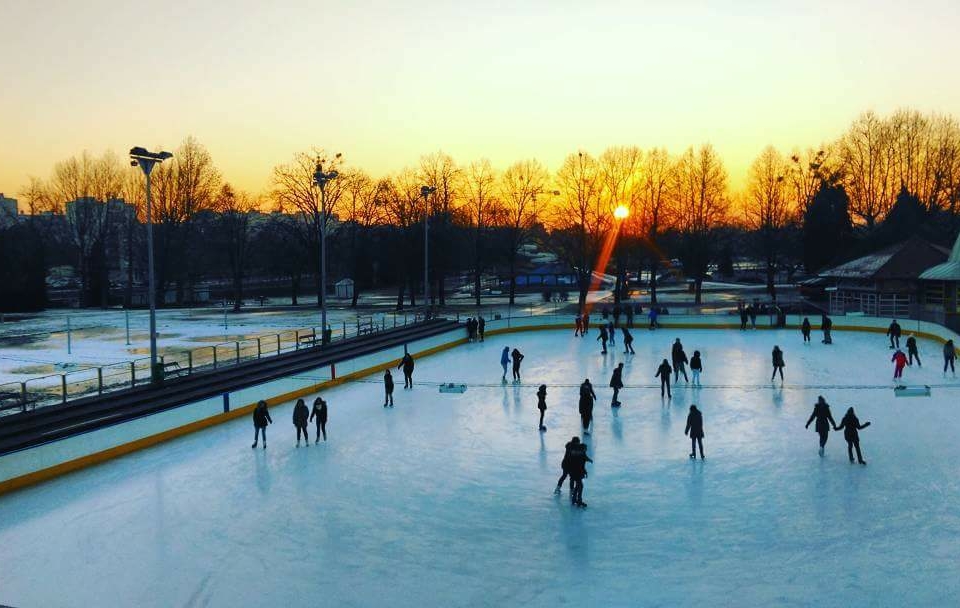invierno Hungría patinaje