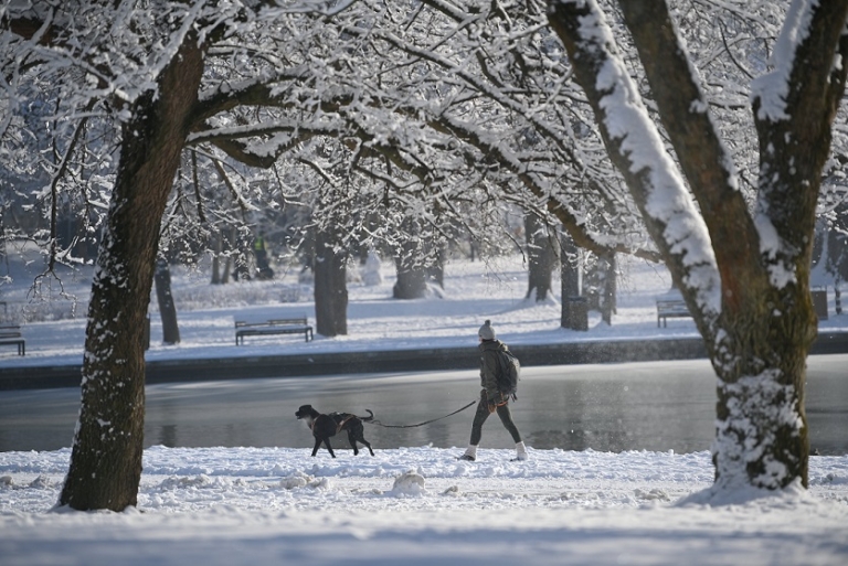 Snow in Debrecen