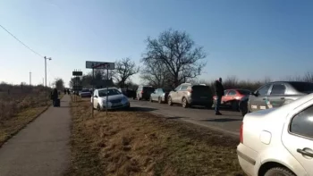 Auta na ukrajinské hranici