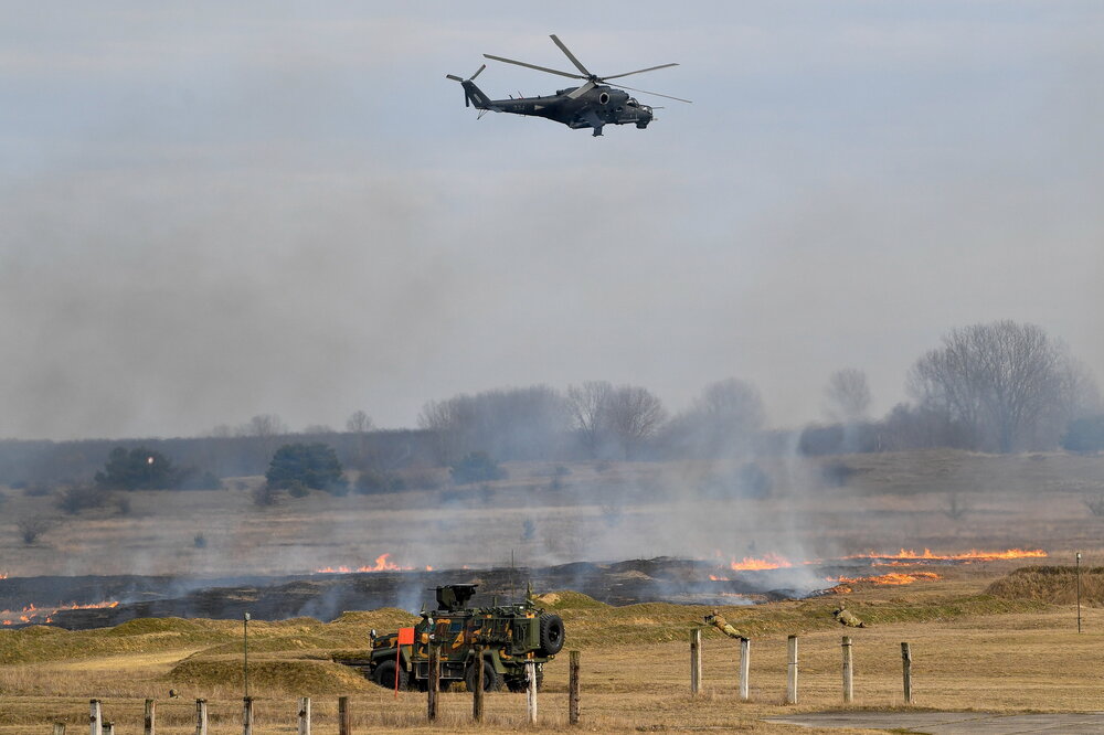 Hungarian military drill