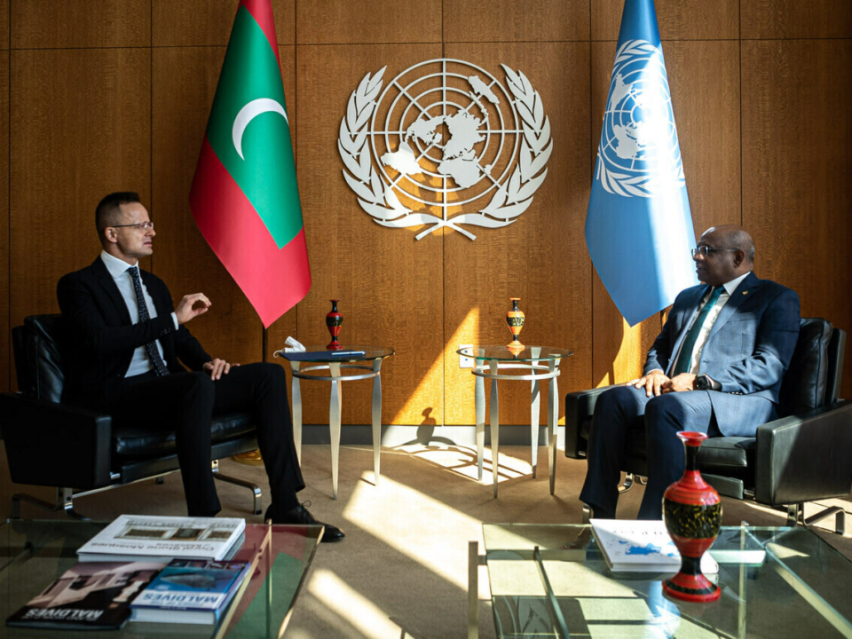 Hungarian Foreign Minister Péter Szijjártó at UN