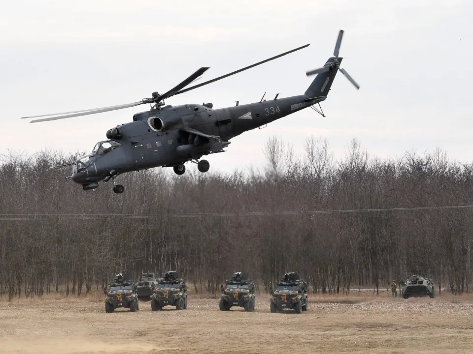 Hungarian military drill