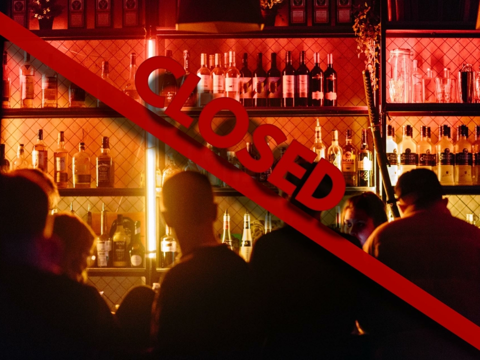 Schließung des Restaurant-Bar-Partyviertels