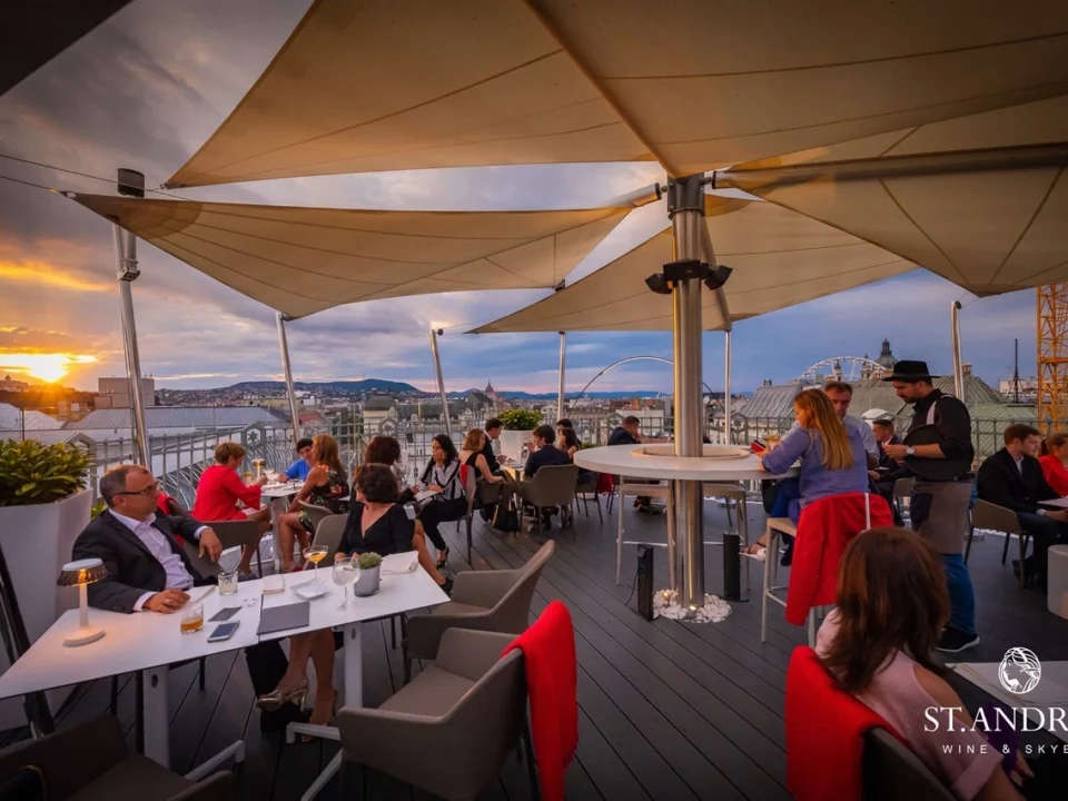 St Andrea Wine and Sky Bar Restaurant Budapest Food Drinks