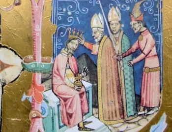 Die Krönung von Stephen III im Jahr 1162