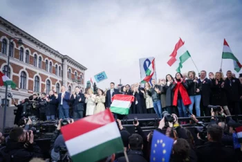 Oposición conjunta Hungría Budapest mitin de demostración