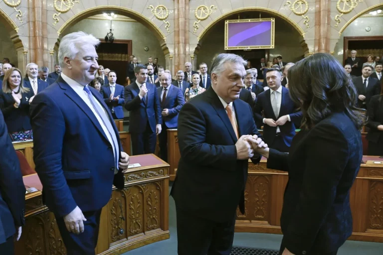 Katalin Novák and PM Orbán