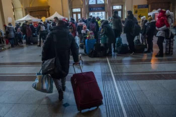 Ukraine Refugges at Keleti Railway Station in Budapest