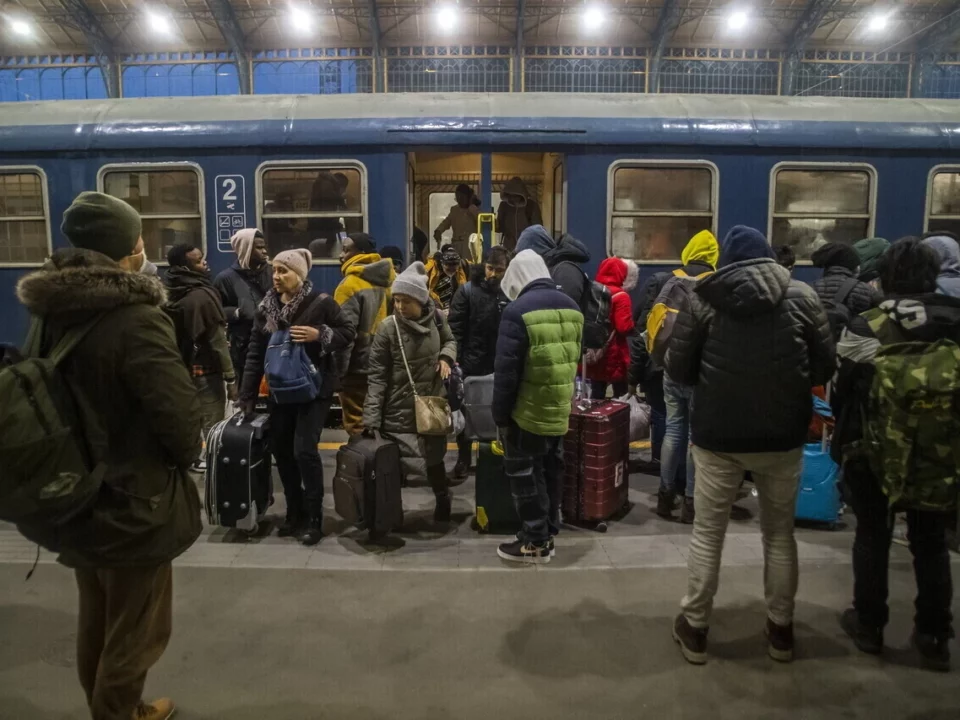 Ukrainian Refugees at Nyugati Railway Station