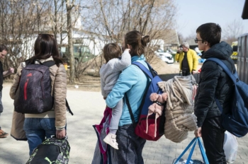 在匈牙利的乌克兰难民