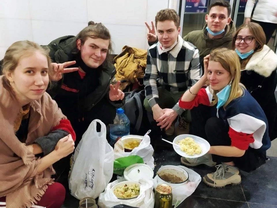 Ukrainian refugees students Kyiv