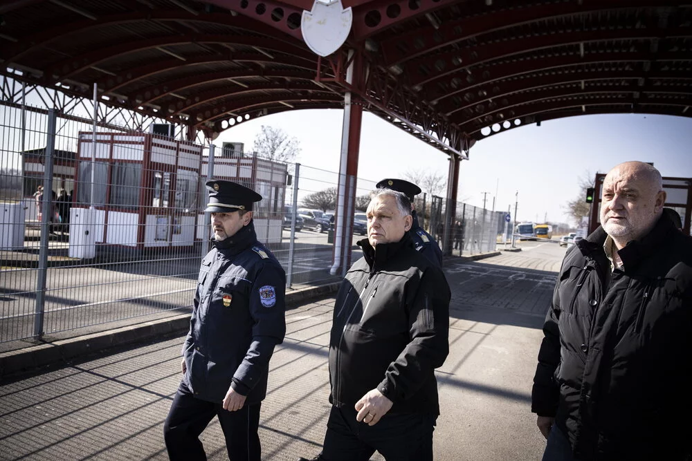 Viktor Orbán at the Hungarian border