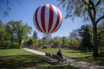 在布达佩斯旅游的气球