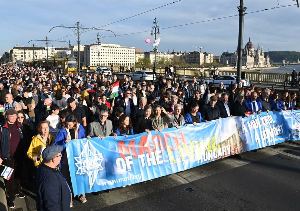 Budapest March of the Living commemorates Holocaust victims. Photo: MTI