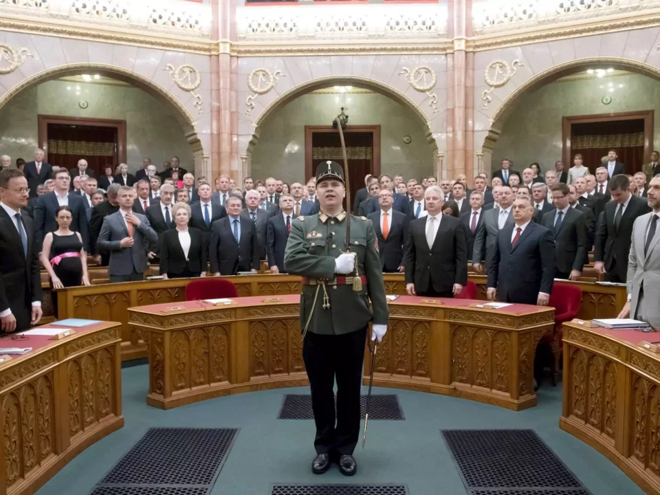 Primera sesión del parlamento húngaro