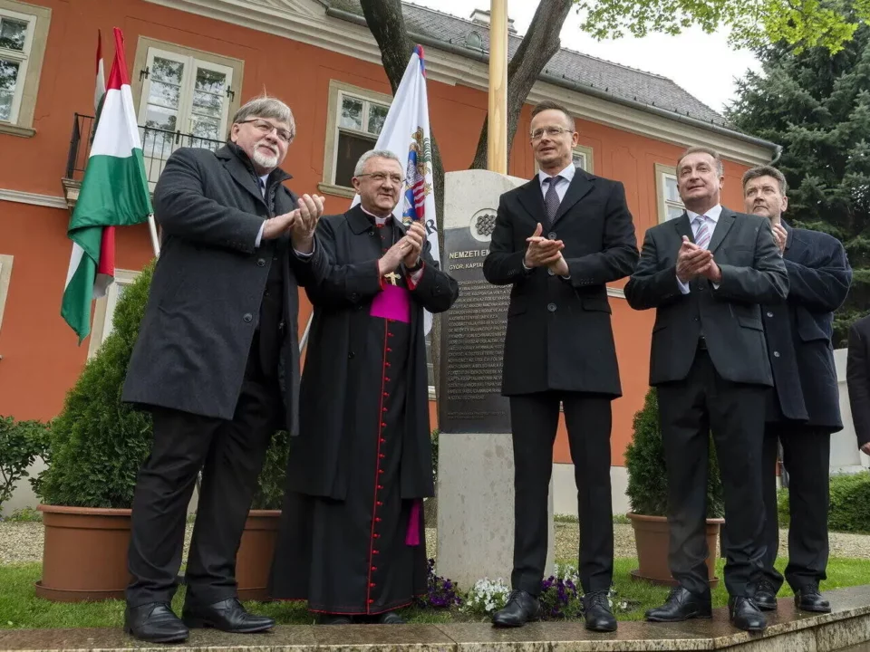 Péter Szijjártó inauguration Christianity Győr