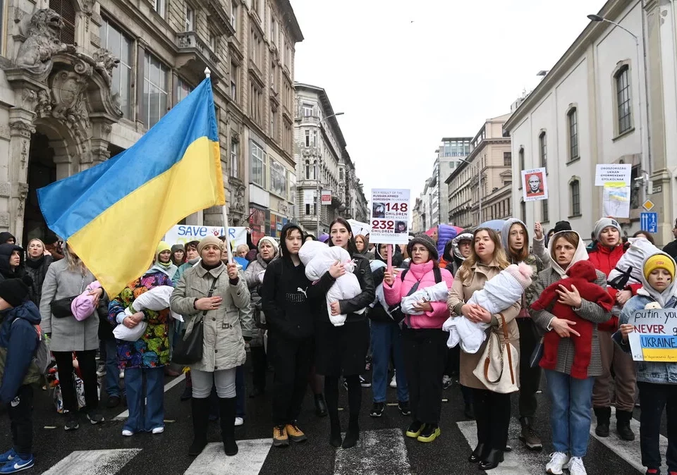 Pro-Ukraine protest in Budapest1