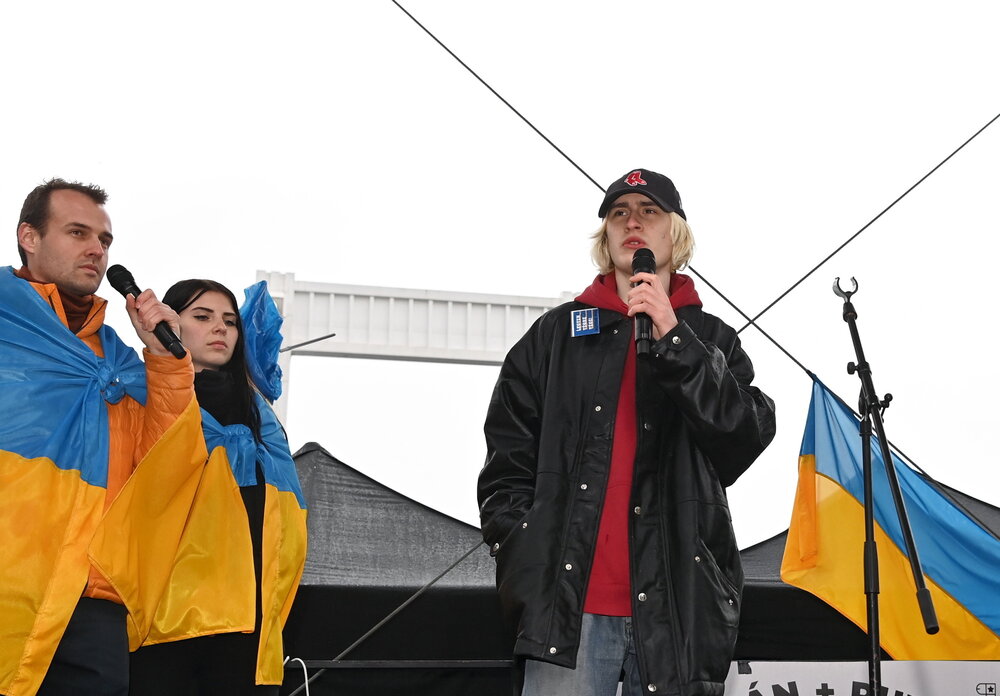 Pro-Ukraine protest in Budapest1