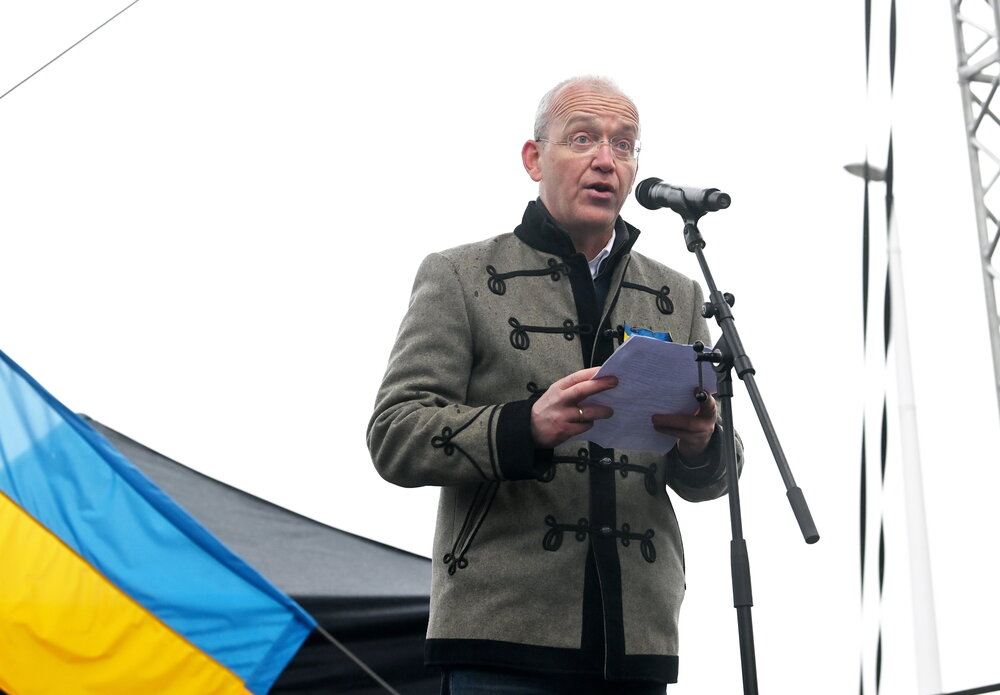 Pro-Ukraine protest in Budapest1