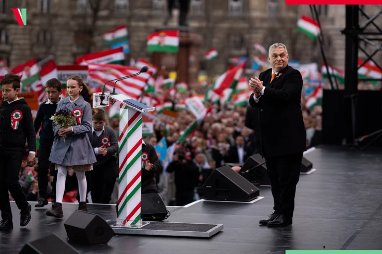 Viktor Orbán peace march rally Budapest
