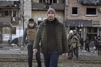 Volodymyr Klitschko ウクライナの戦争の兵士